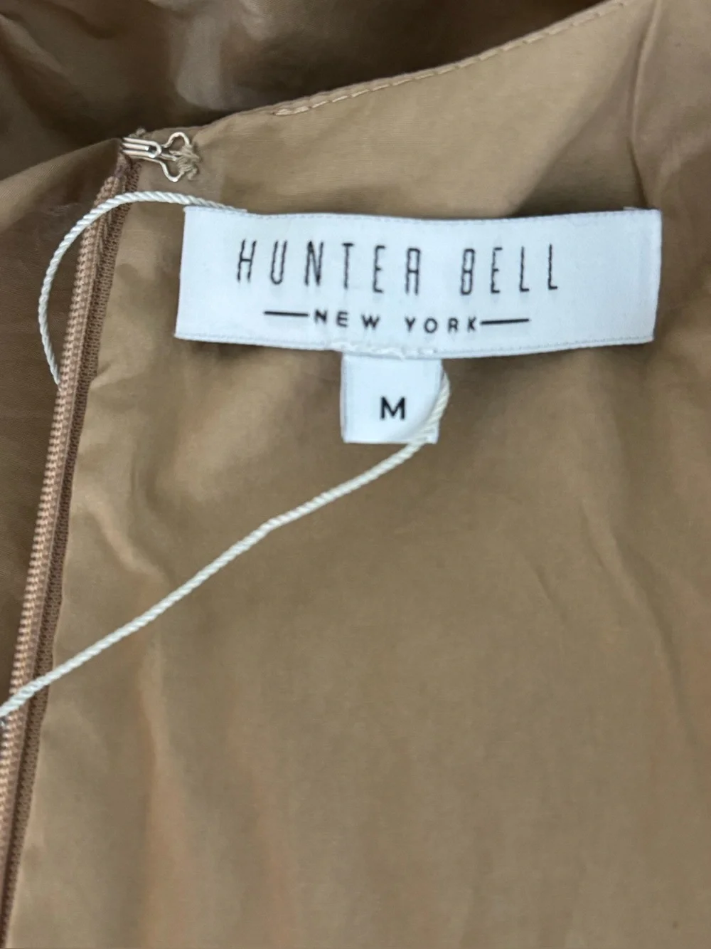 HUNTER BELL Landry Top Womens Medium Poplin Cotton Puff Short Sleeve Cropped
